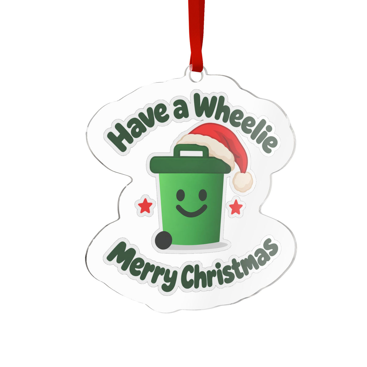 Wheelie Merry Christmas — Christmas Ornament