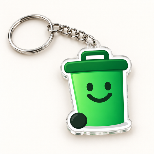 Wheelie the Wee Bin — Keyring