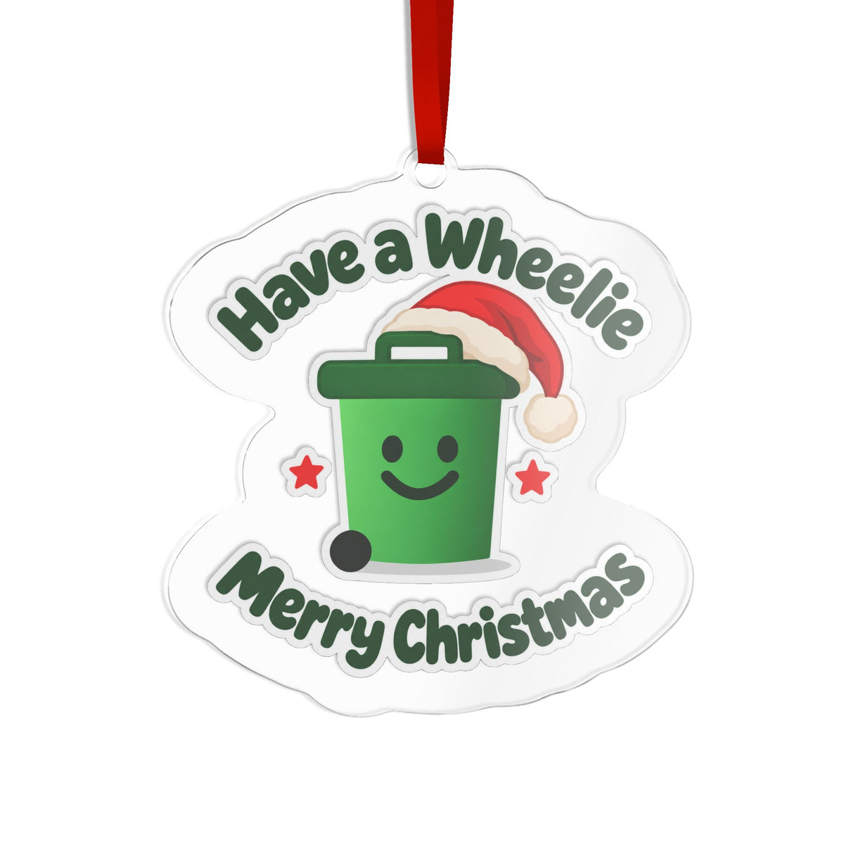 Wheelie Merry Christmas — Christmas Ornament